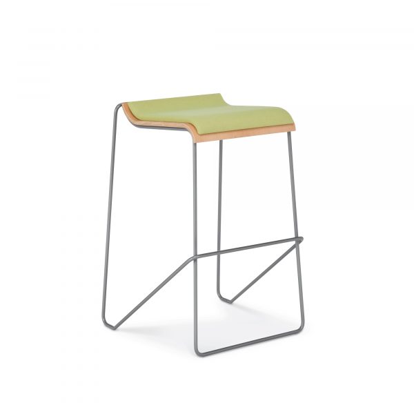 Wake Bar Height Stool, Upholstered Seat Pad