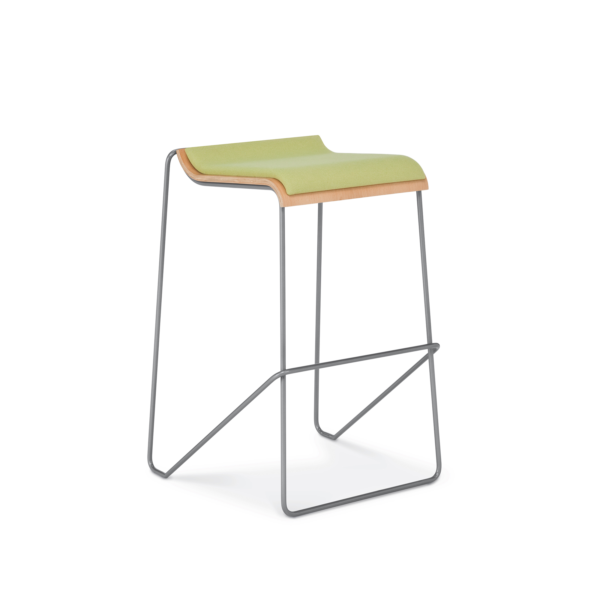 Wake Bar Height Stool, Upholstered Seat Pad