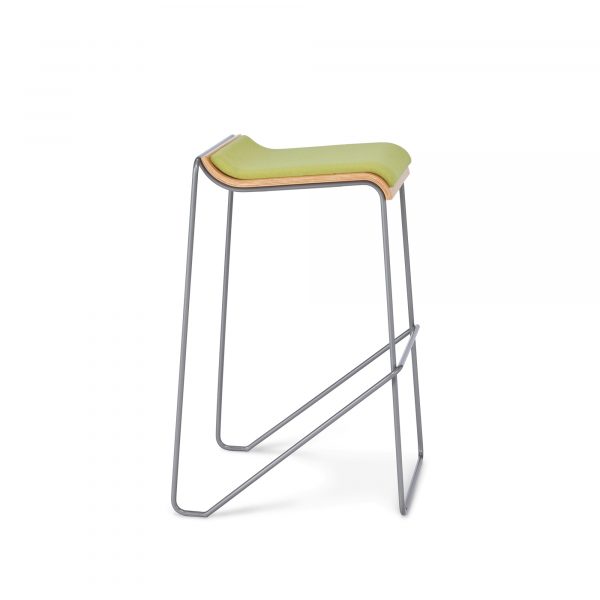 Wake Bar Height Stool, Upholstered Seat Pad