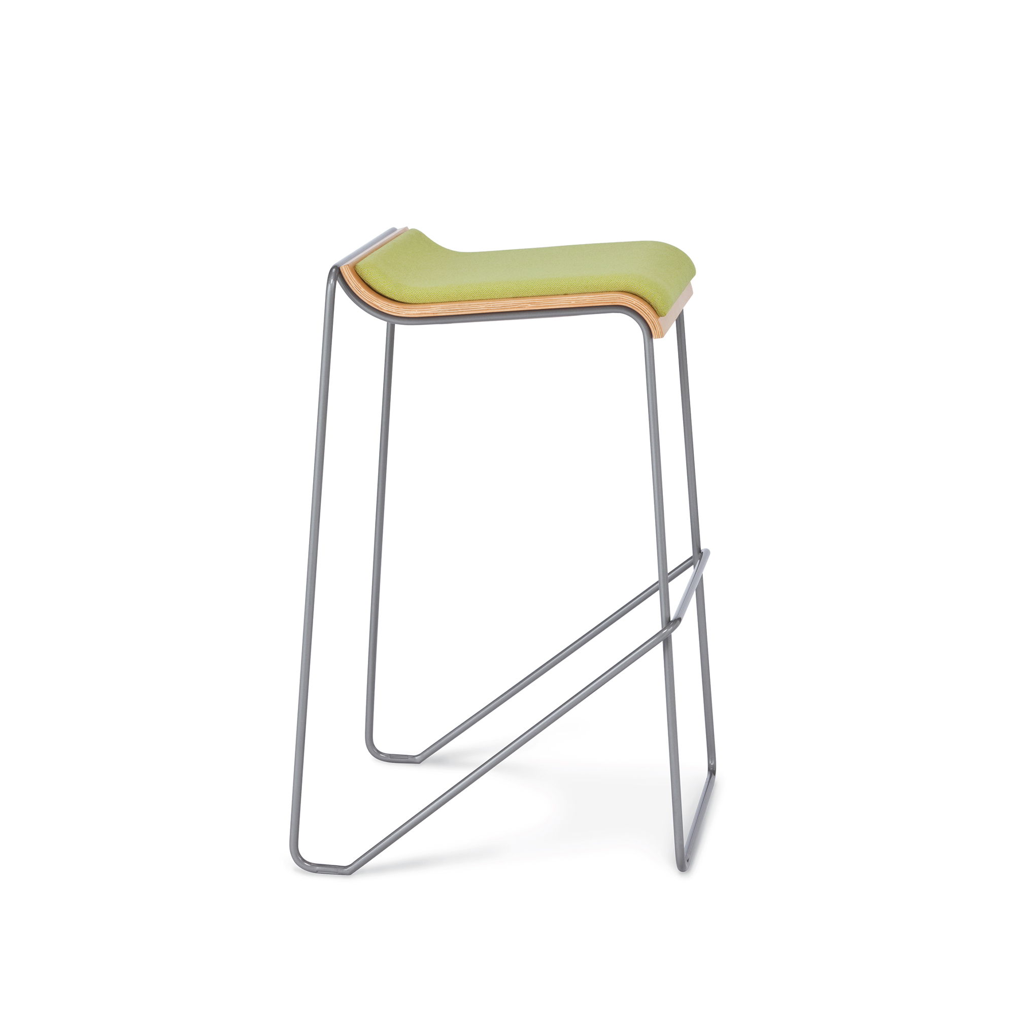 Wake Bar Height Stool, Upholstered Seat Pad