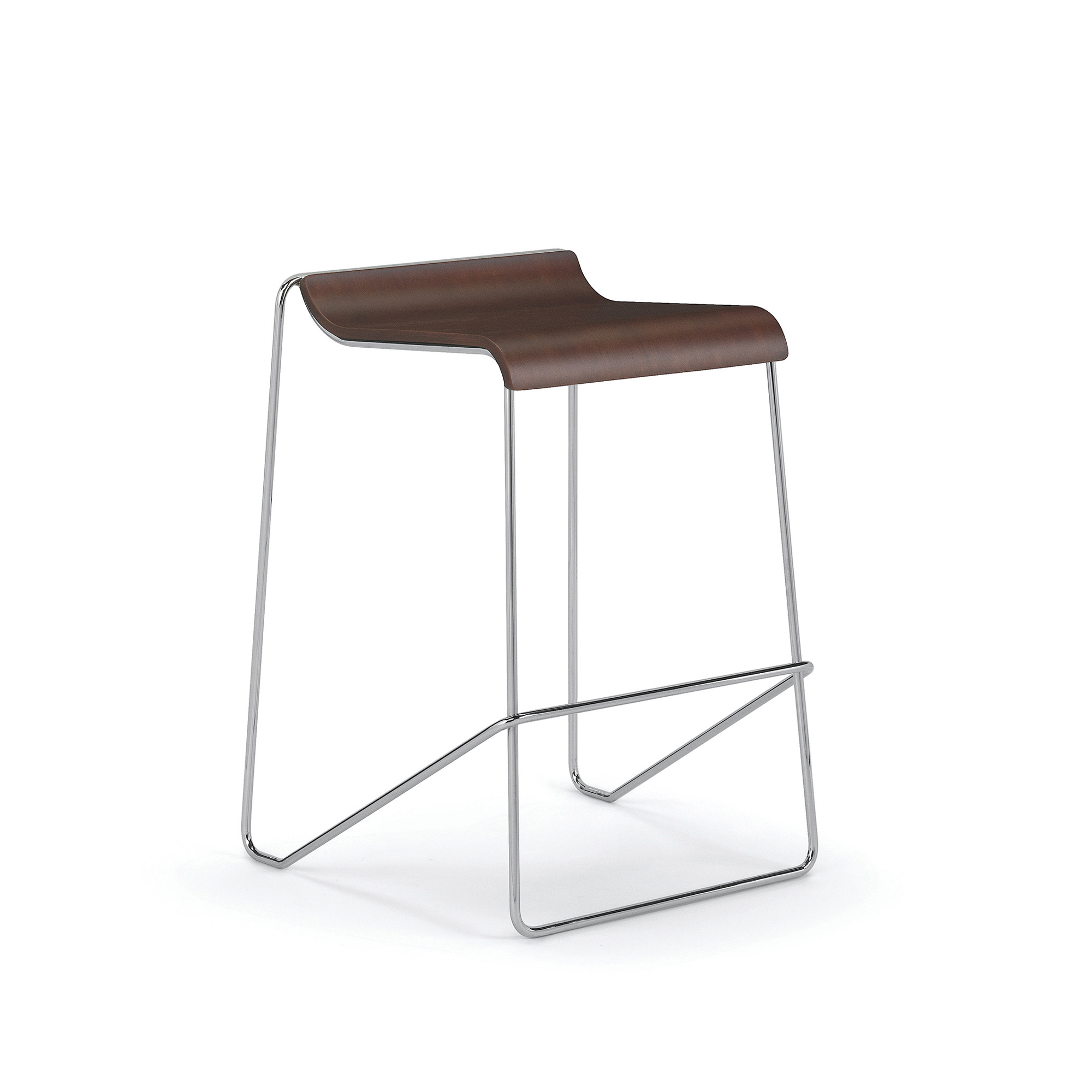 Wake Counter Height Stool, Wood Seat