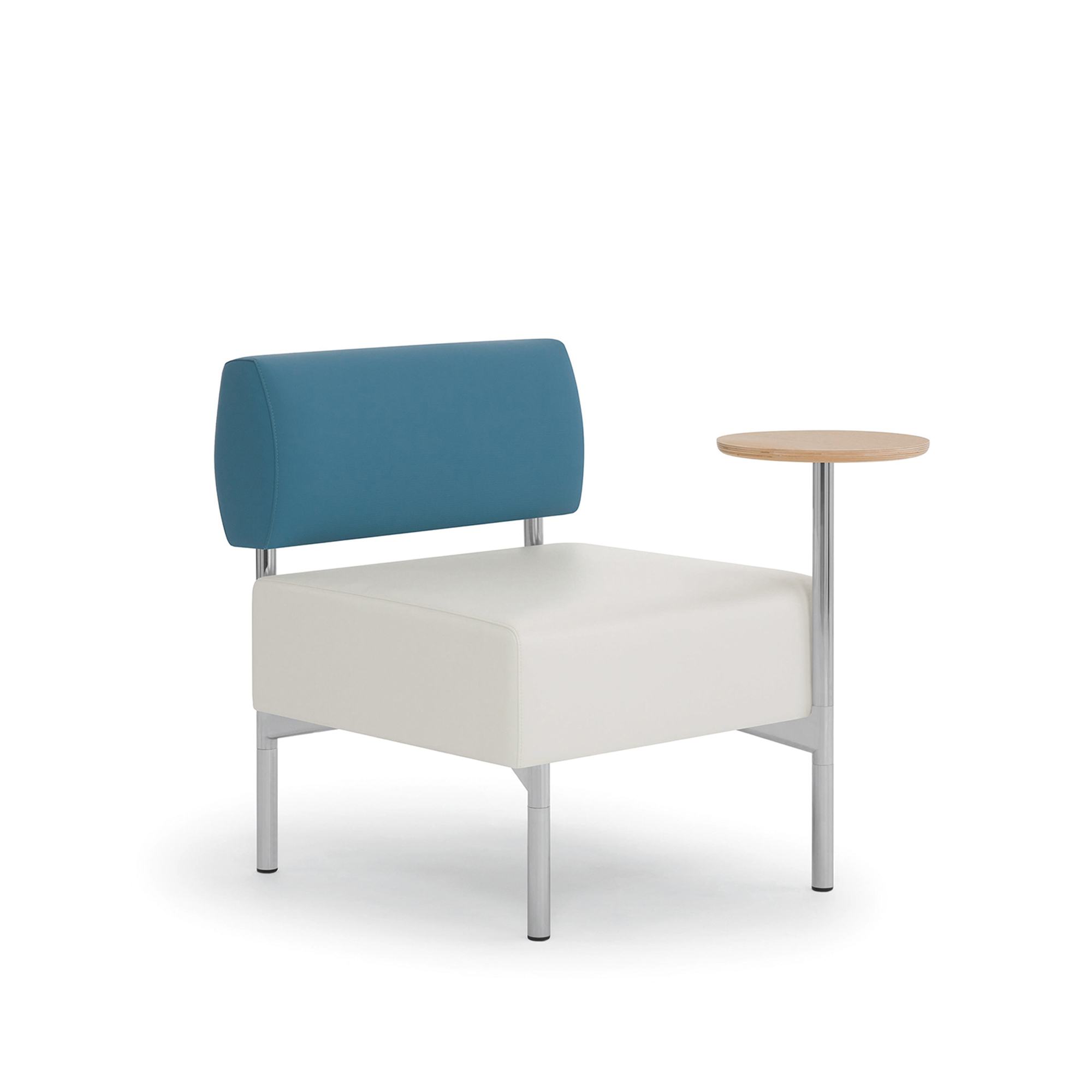 Playground Modular 24-Inch Straight Bench with Backrest and Table-ette