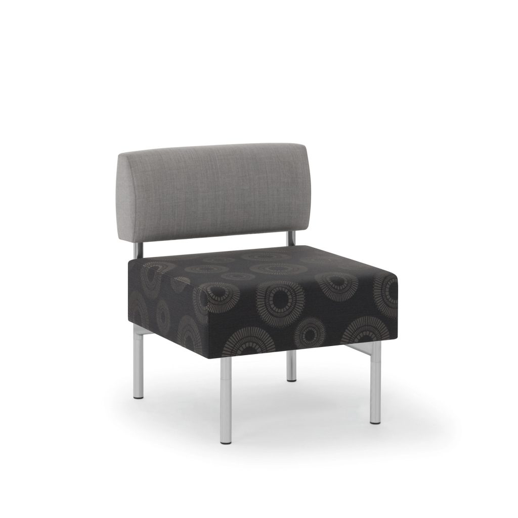 Playground Modular 24-Inch Straight Bench with Backrest