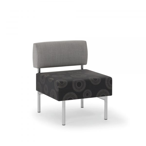 Playground Modular 24-Inch Straight Bench with Backrest
