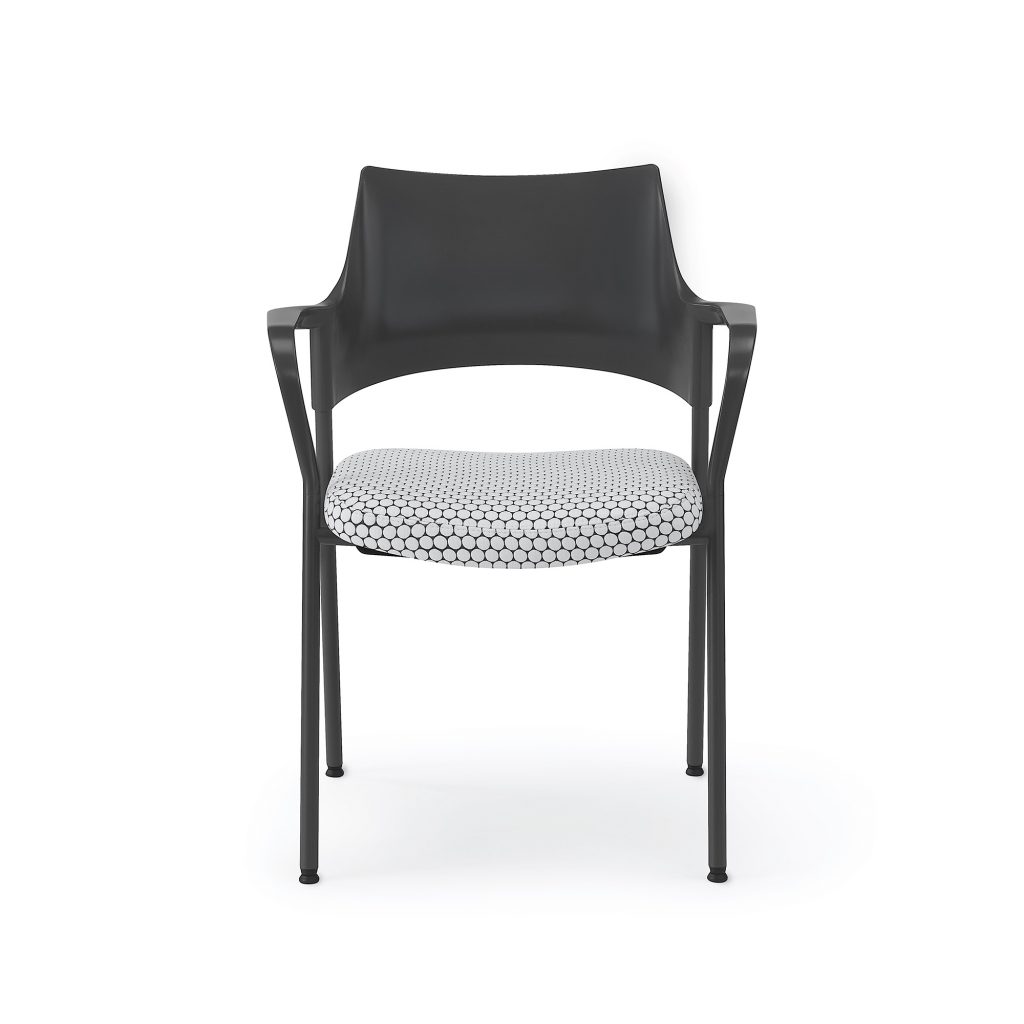Faction Guest Chair, Poly Back with Loop Arms