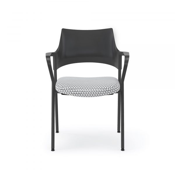 Faction Guest Chair, Poly Back with Loop Arms