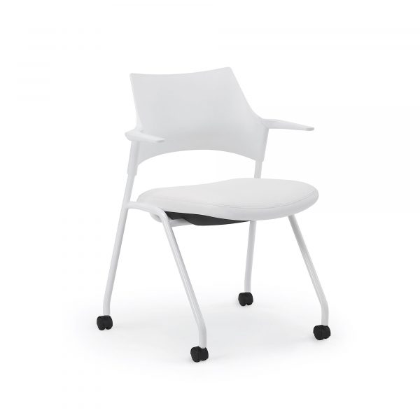 Faction Nesting Chair, Poly Back, Cantilever Arms