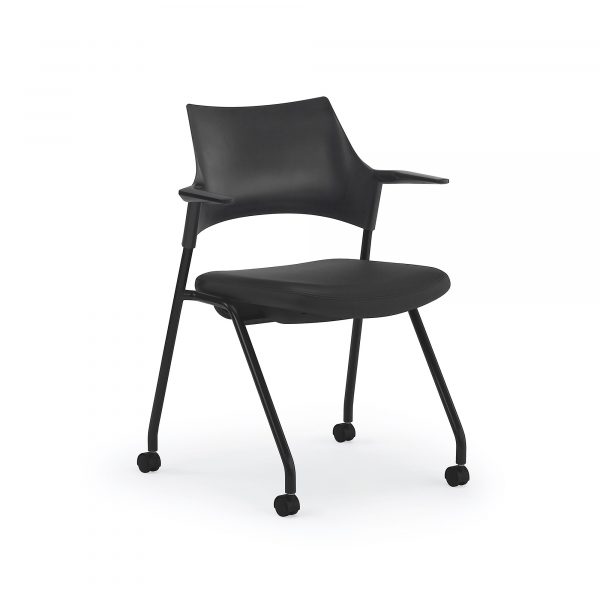Faction Nesting Chair, Poly Back, Cantilever Arms