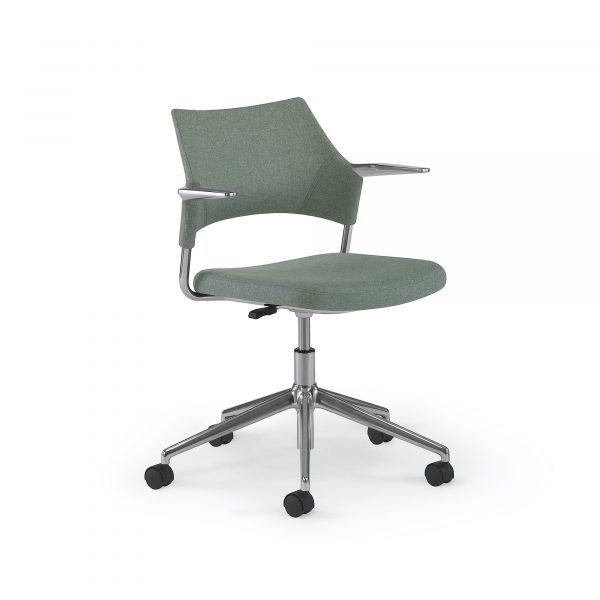 Faction Swivel, Fully Upholstered, Cantilever Arms