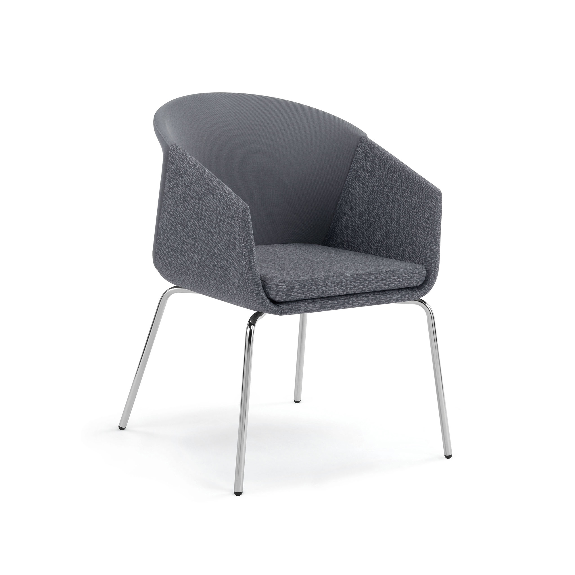 Fling Guest, Metal Legs, Grey Upholstery