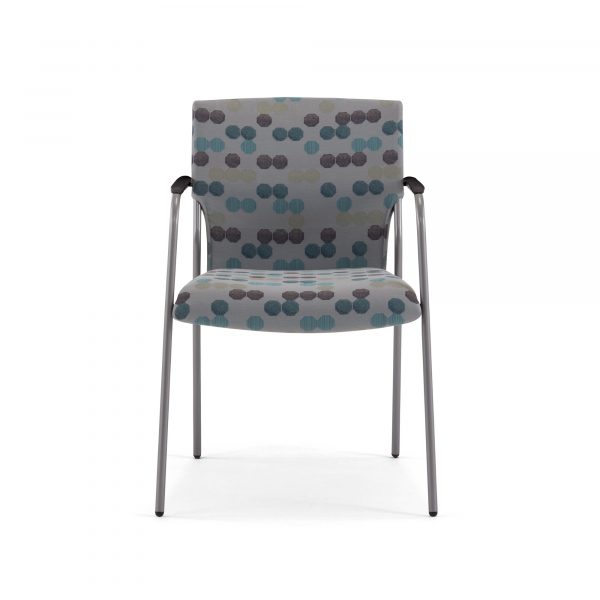 Recess Guest Chair with Arms, Front View