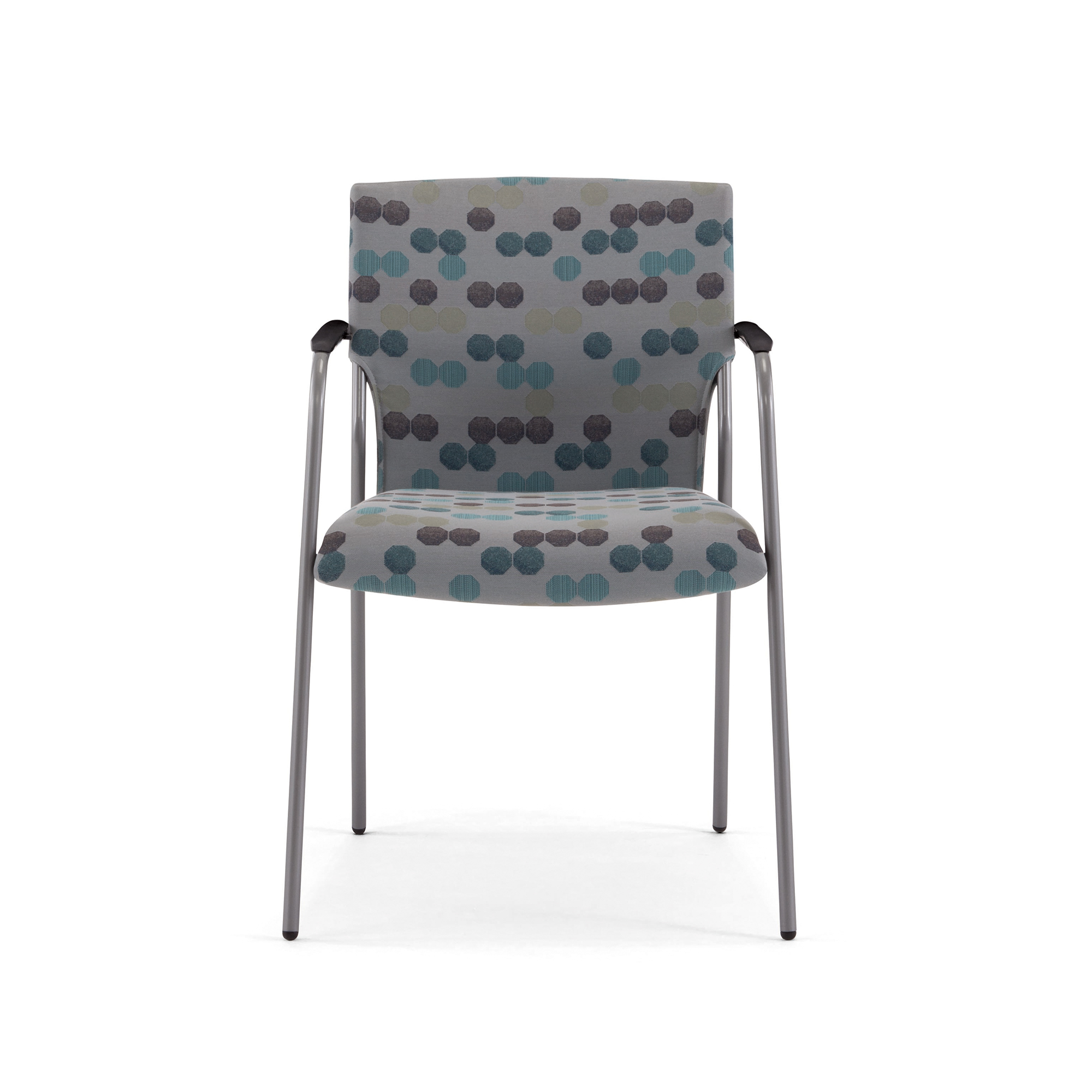 Recess Guest Chair with Arms, Front View