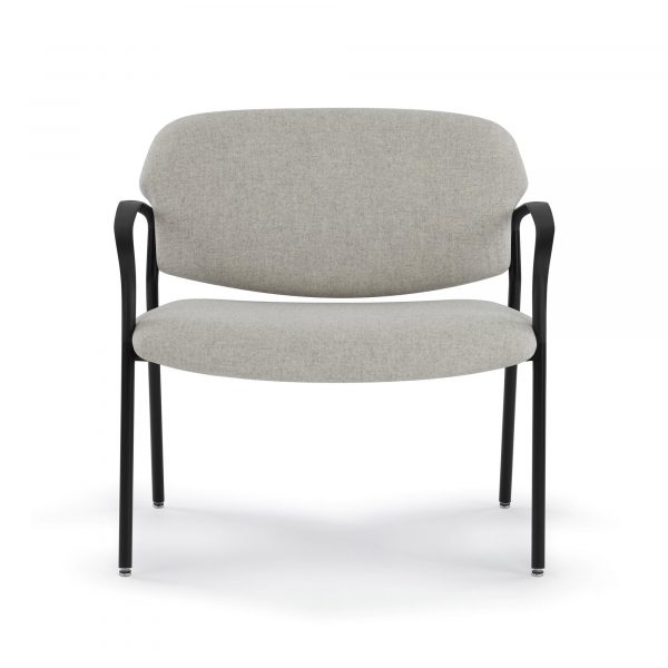 Chance Bariatric Chair, Arms, Glides, Black Frame