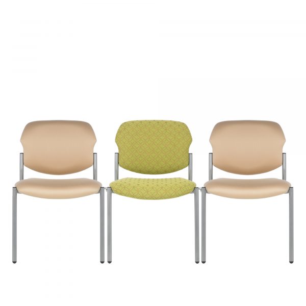Chance Armless Chairs, Ganged