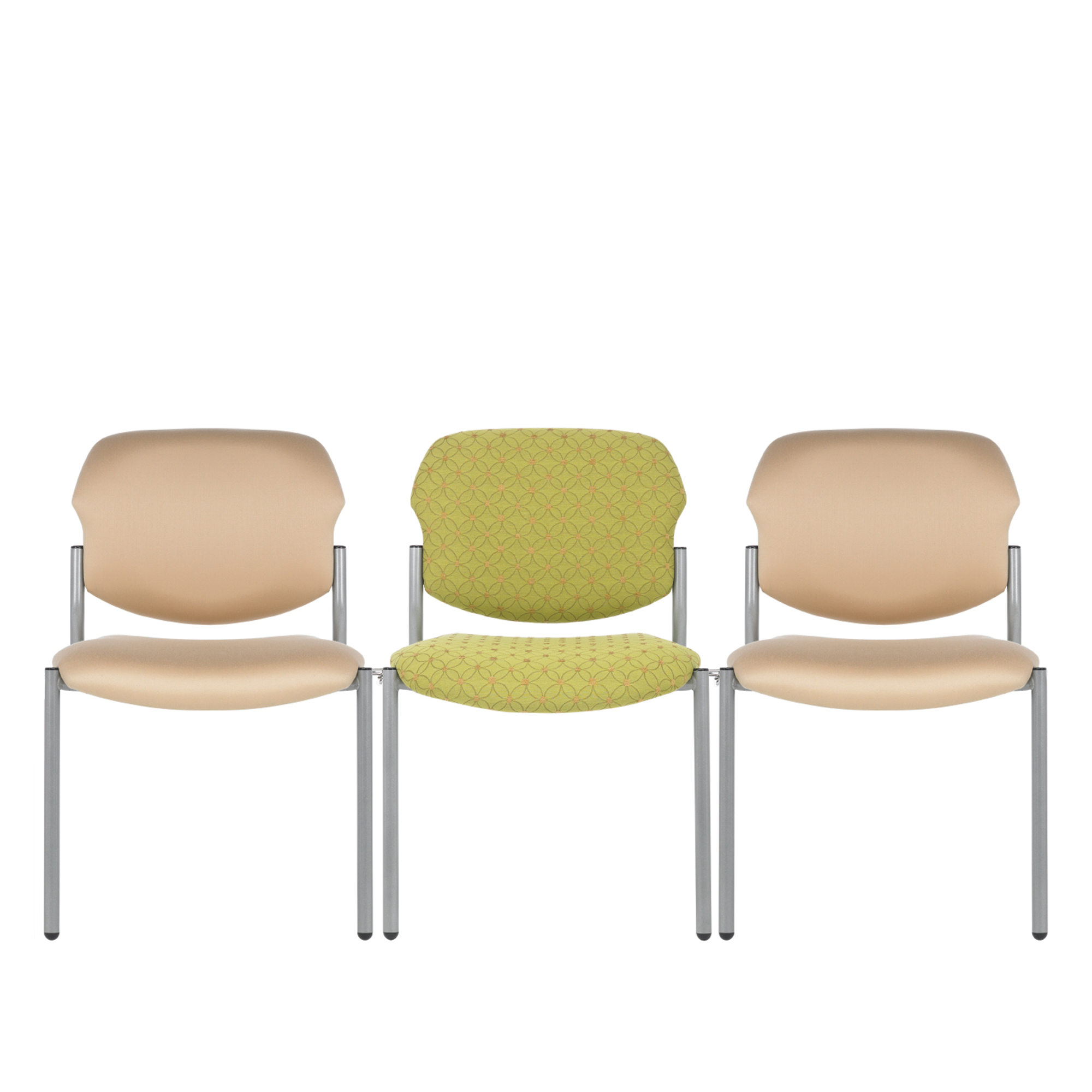 Chance Armless Chairs, Ganged