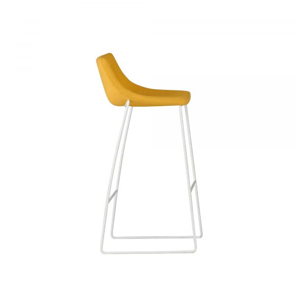 Chirp Barstool, Yellow Upholstery