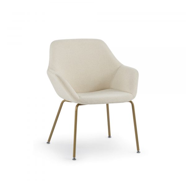 Melina Guest Chair, 4-Leg Metal Base