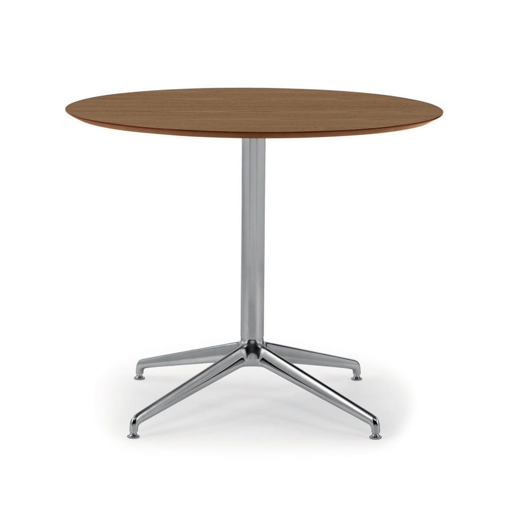 Melina Meeting Table, Round Top, Veneer Finish