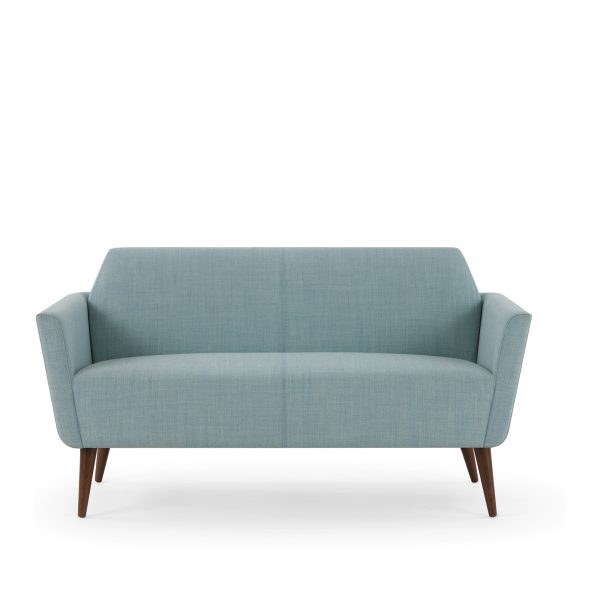 Clipse Love Seat, Wood Legs