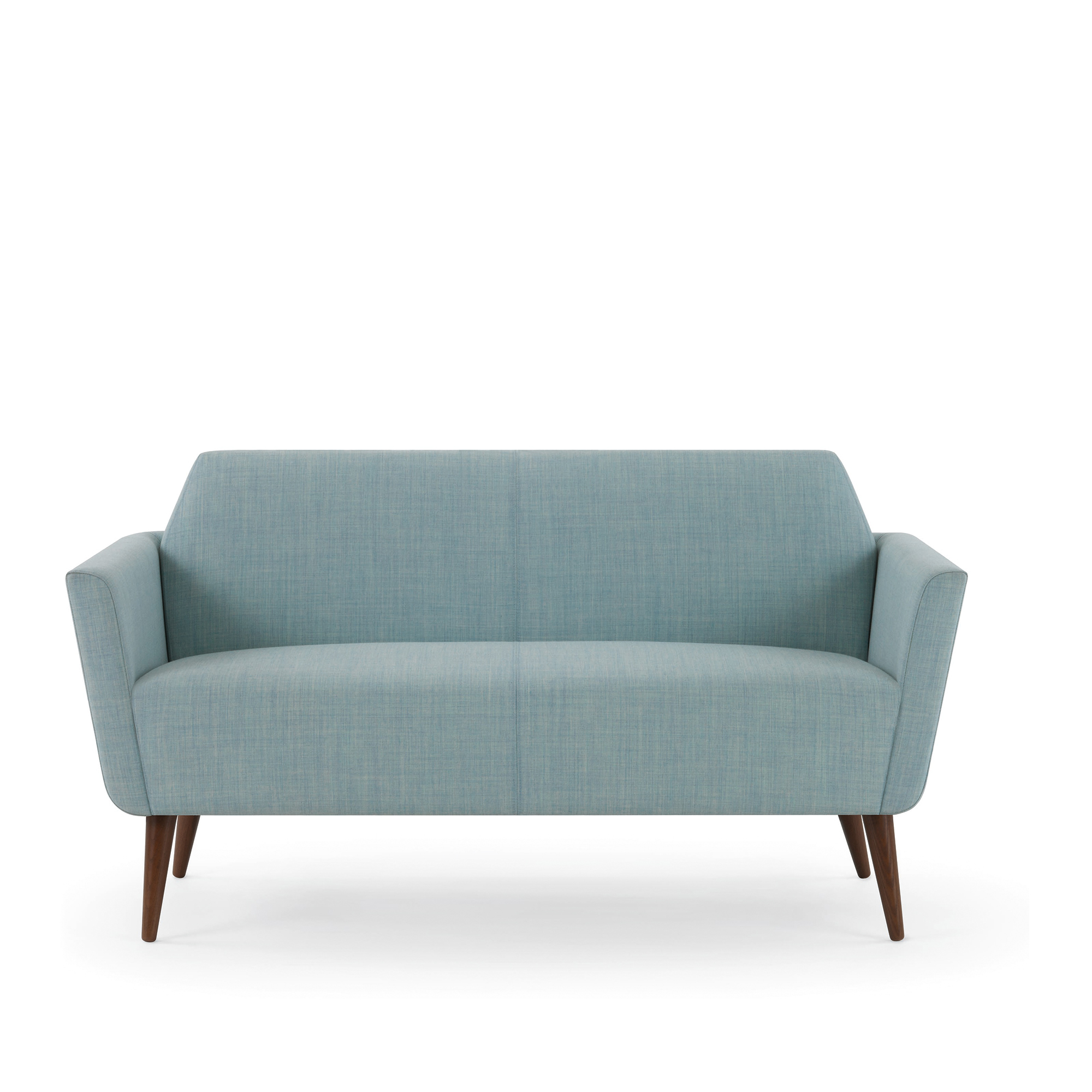 Clipse Love Seat, Wood Legs