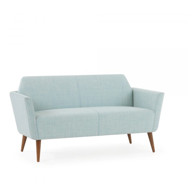 Clipse Love Seat, Wood Legs