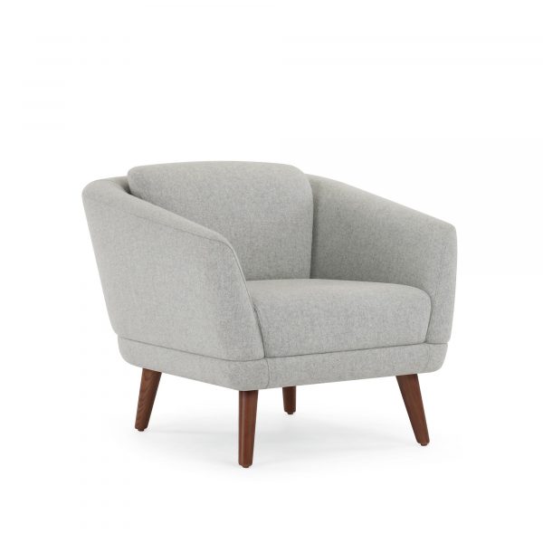 Hado Lounge Chair, Wood Legs