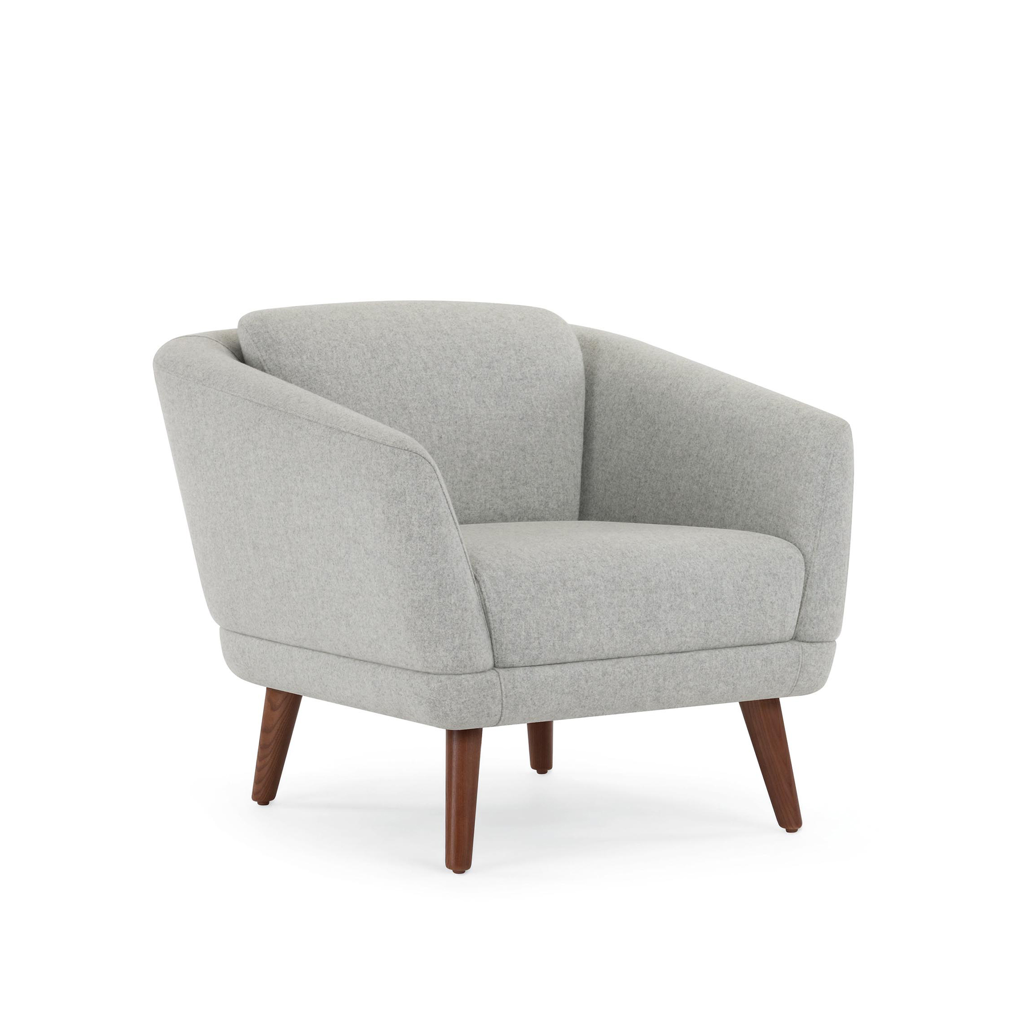 Hado Lounge Chair, Wood Legs