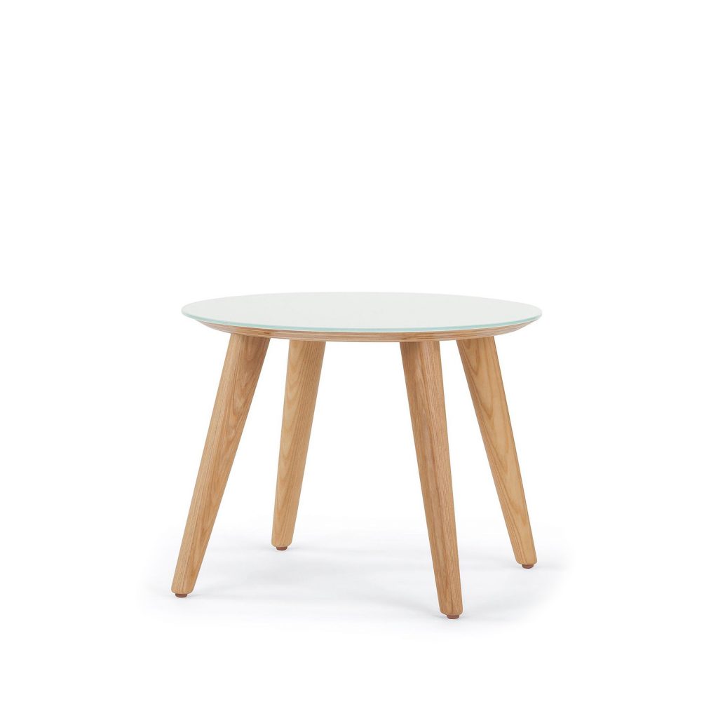 Hado Round Occasional Table, Glass Top