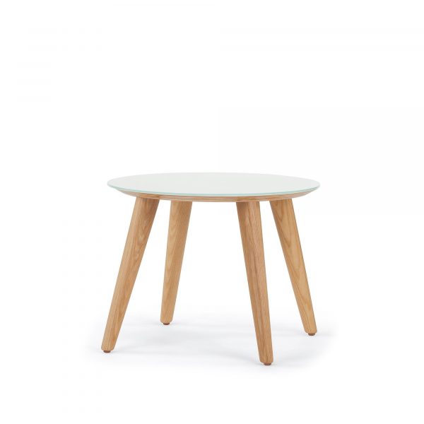 Hado Round Occasional Table, Glass Top