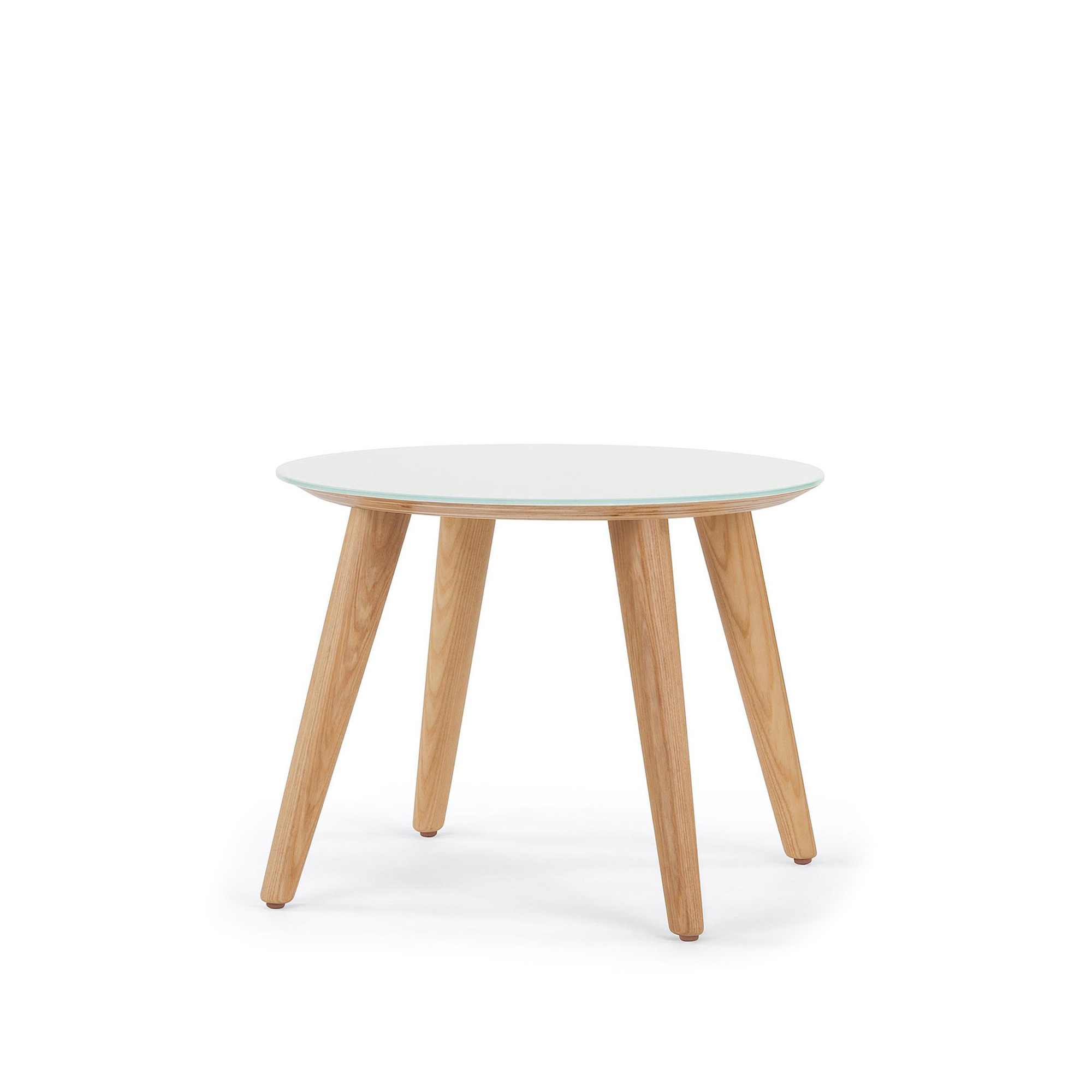 Hado Round Occasional Table, Glass Top