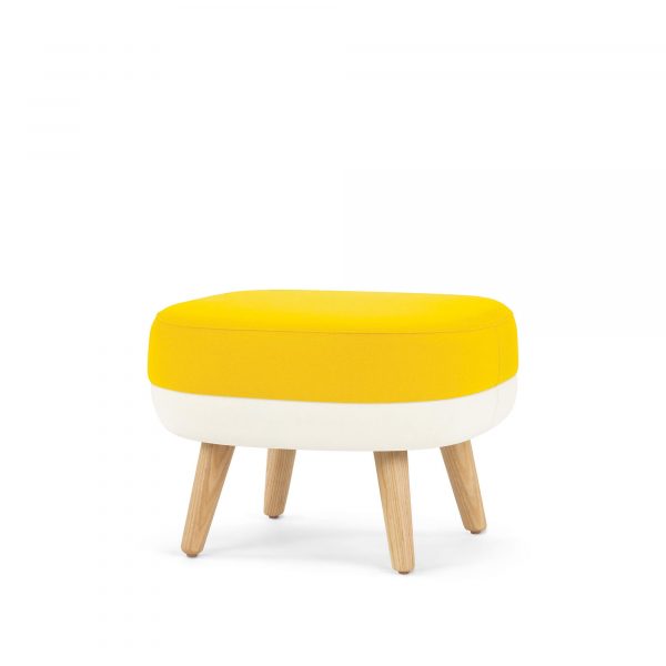 Hado Ottoman, Two-Tone Upholstery