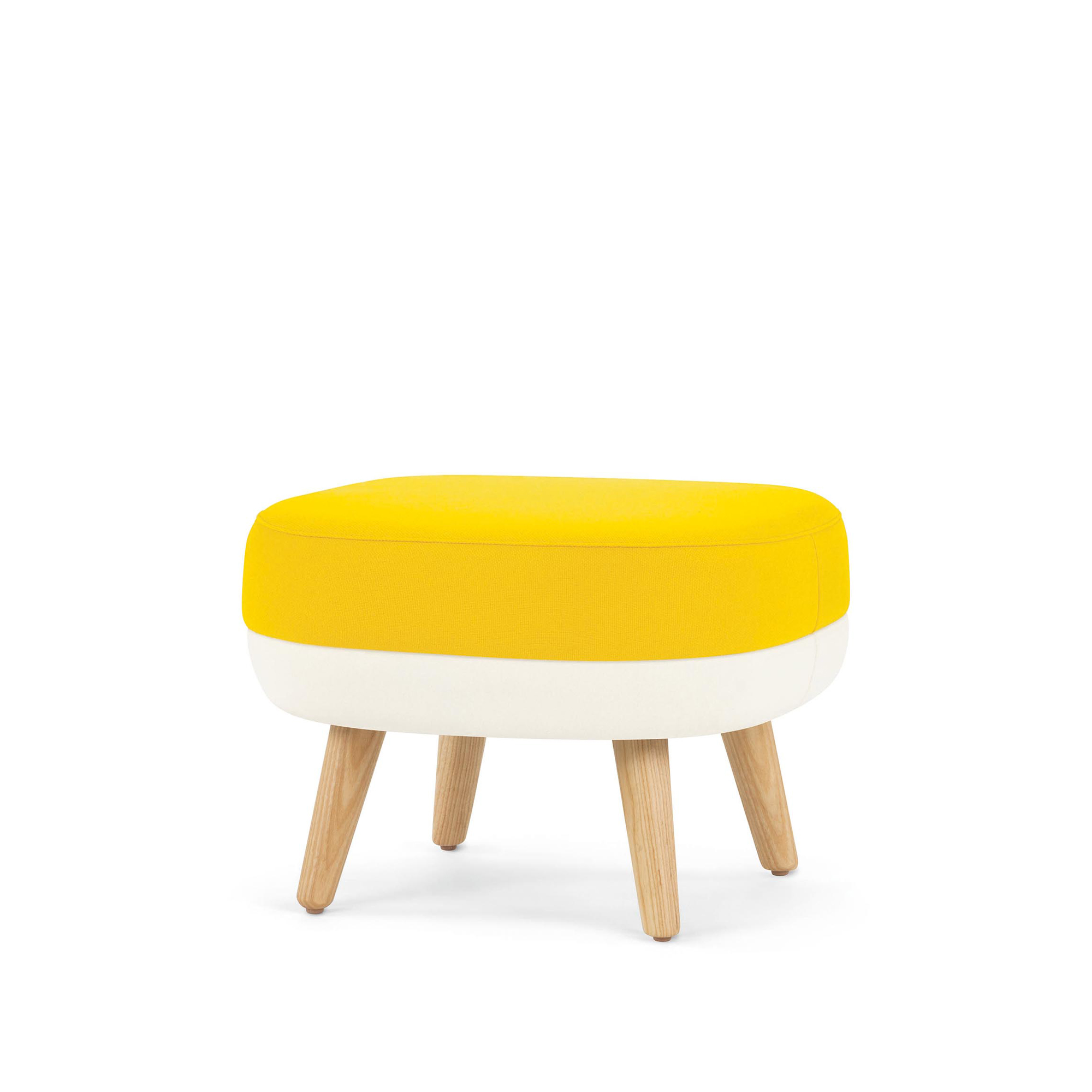 Hado Ottoman, Two-Tone Upholstery