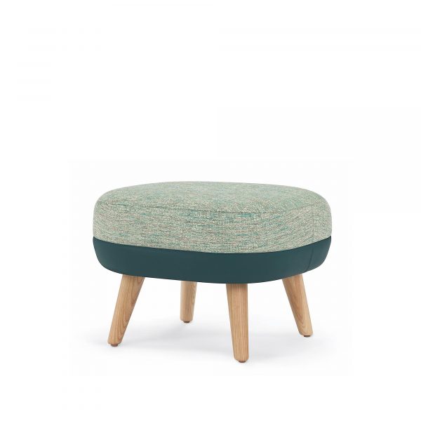 Hado Ottoman, Two-Tone Upholstery