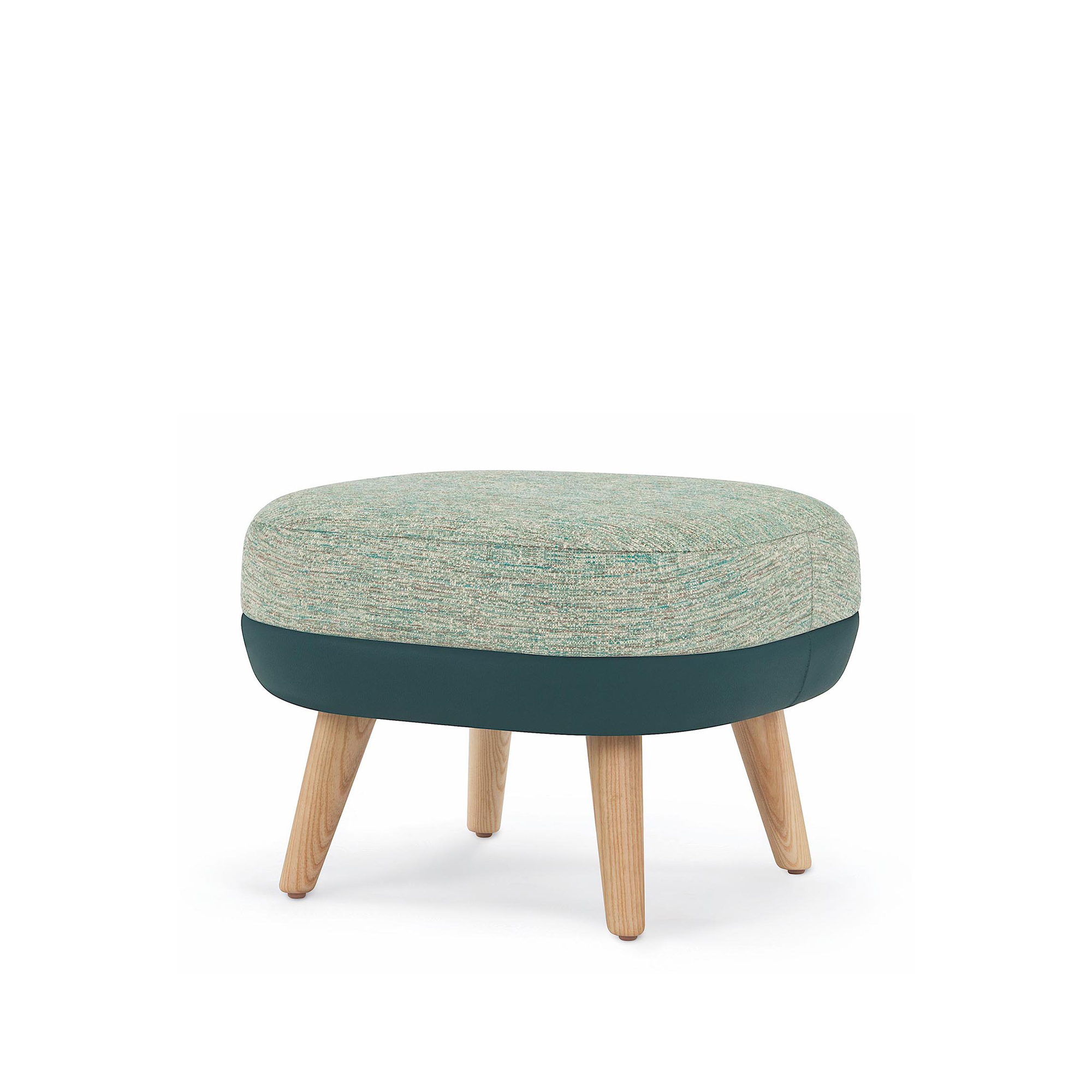 Hado Ottoman, Two-Tone Upholstery