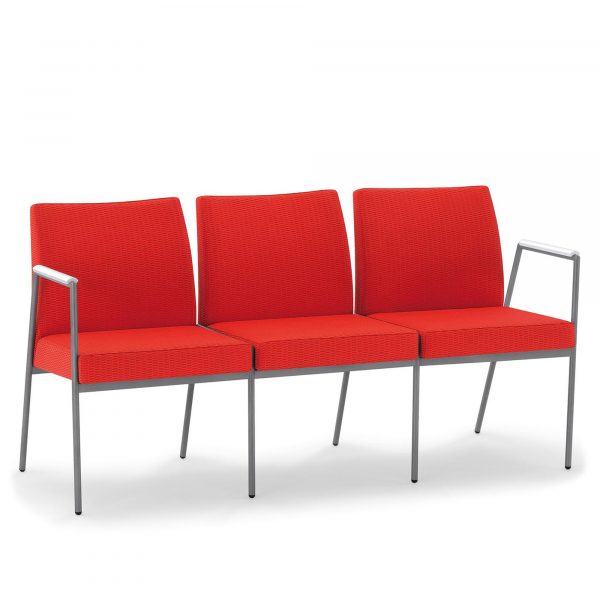 Suite Tandem, Three-Seat Unit, Corian Arm Caps