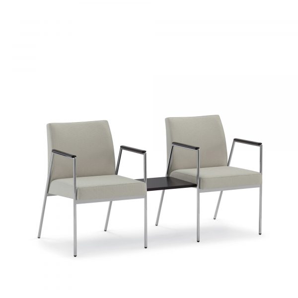 Suite Tandem Seating, Two-Seat with Center Connecting Table