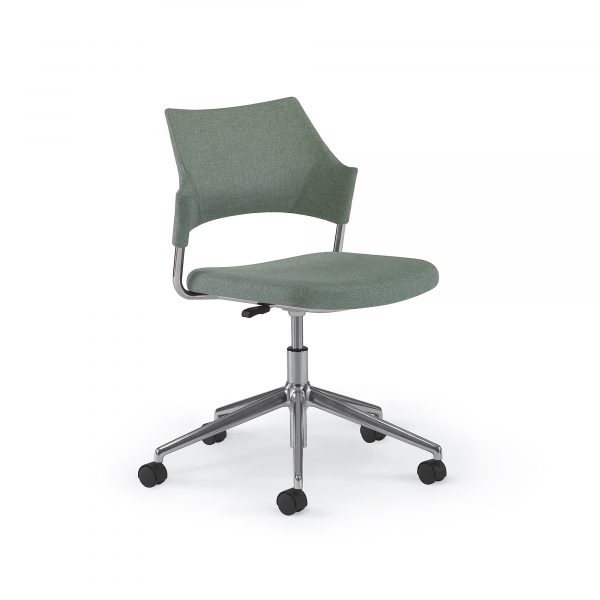 Faction Swivel, Fully Upholstered, Armless