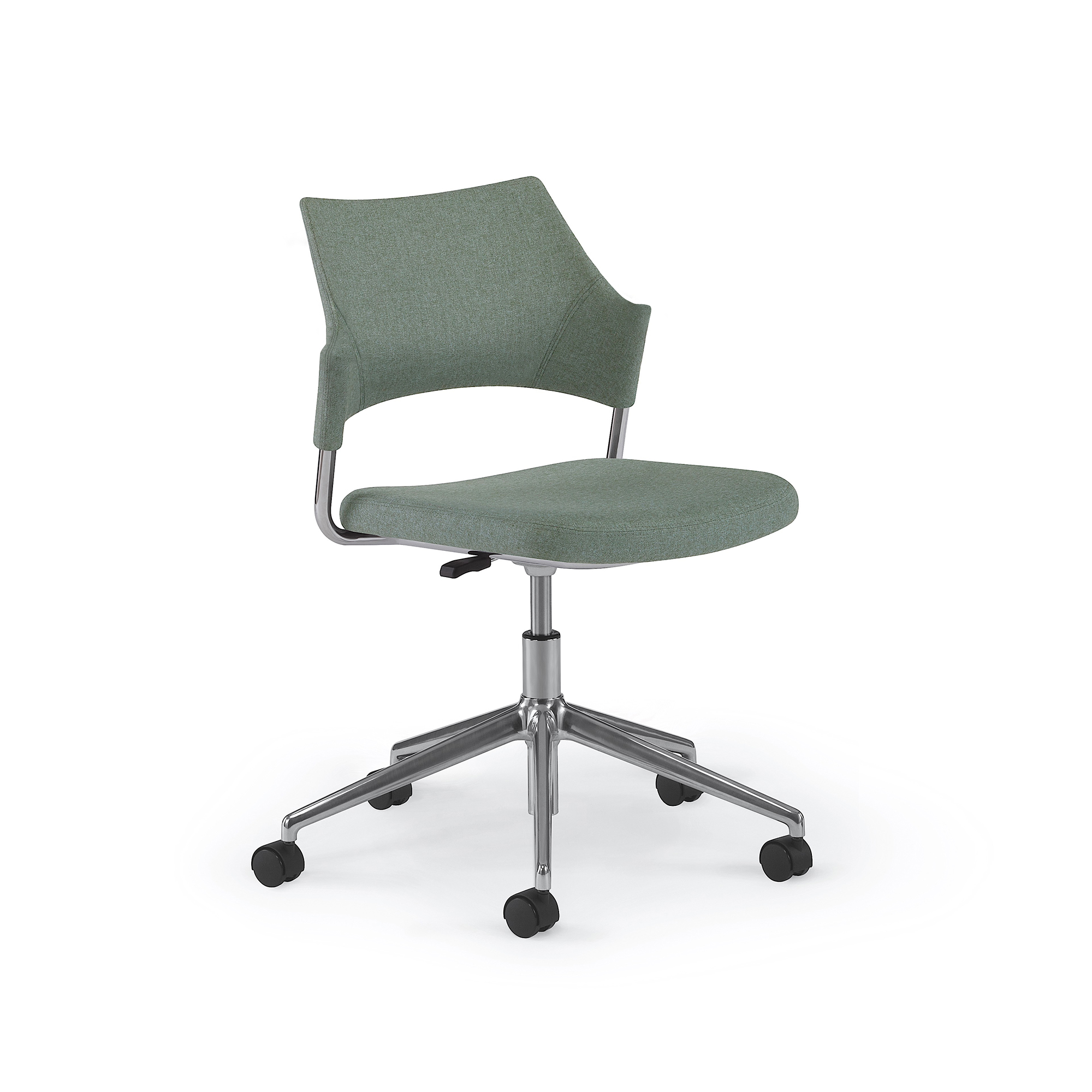 Faction Swivel, Fully Upholstered, Armless