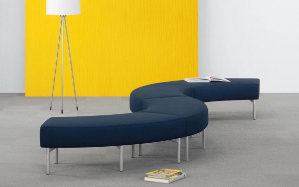 Playground Modular Bench S-Shaped Configuration