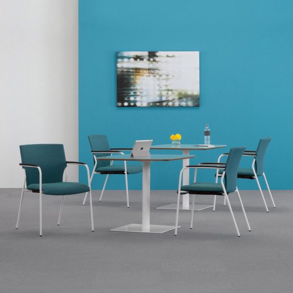 Recess Guest Chair with Arms, Cafe Environment