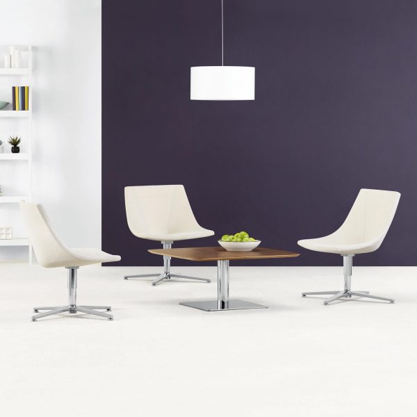 Chirp Lounge Chairs with Swivel Bases, Casual Meeting Environment