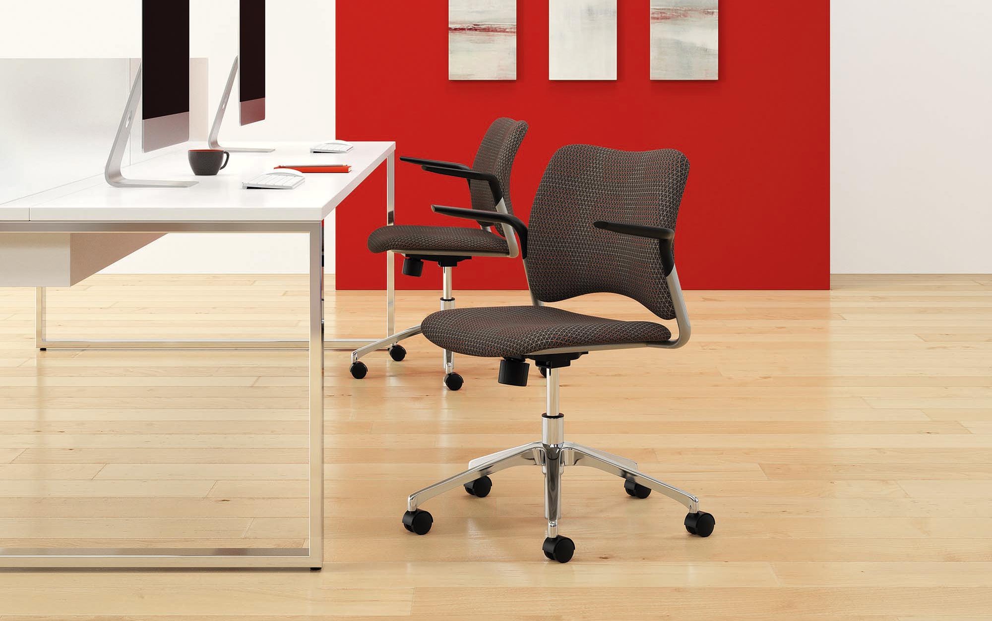 Nexxt Task Chair, Arms, Desking Application