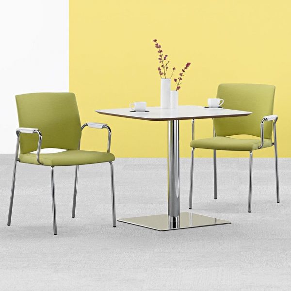 Skyline Meeting Table, Square Top, with Whim Guest Chairs