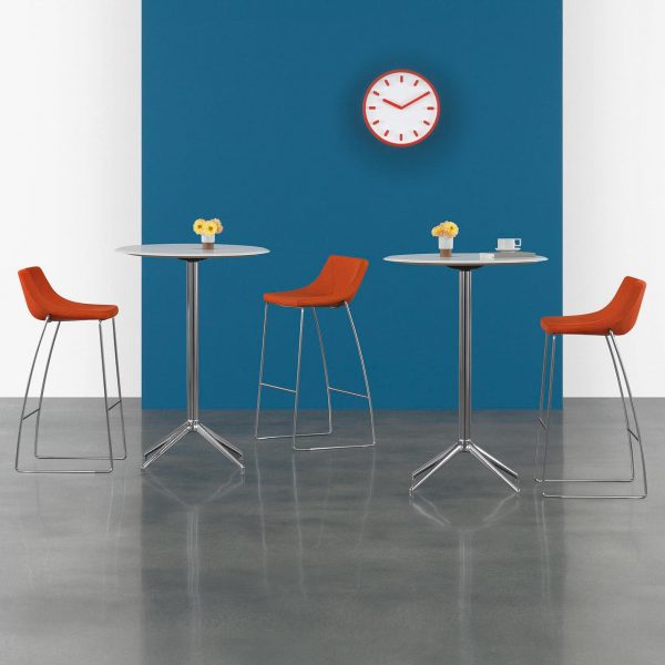 Melina Meeting Table, Bar Height, Glass Top