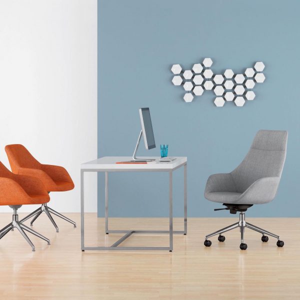 Melina High Back Executive Chair with Melina Guest Swivel-Base Models