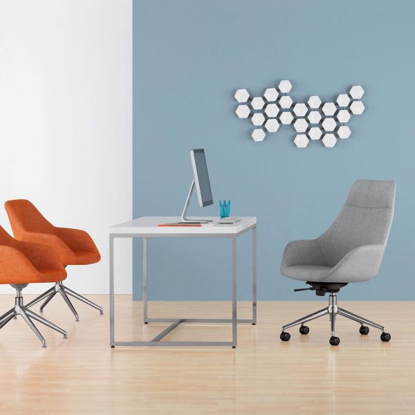 Melina High Back Executive Chair with Melina Guest Swivel-Base Models