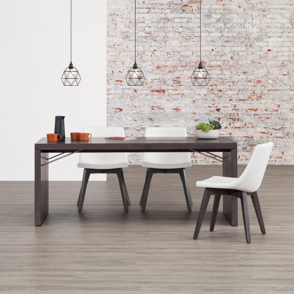 String Games Meeting Table, 29-Inch Height, with Chirp Guest Chairs