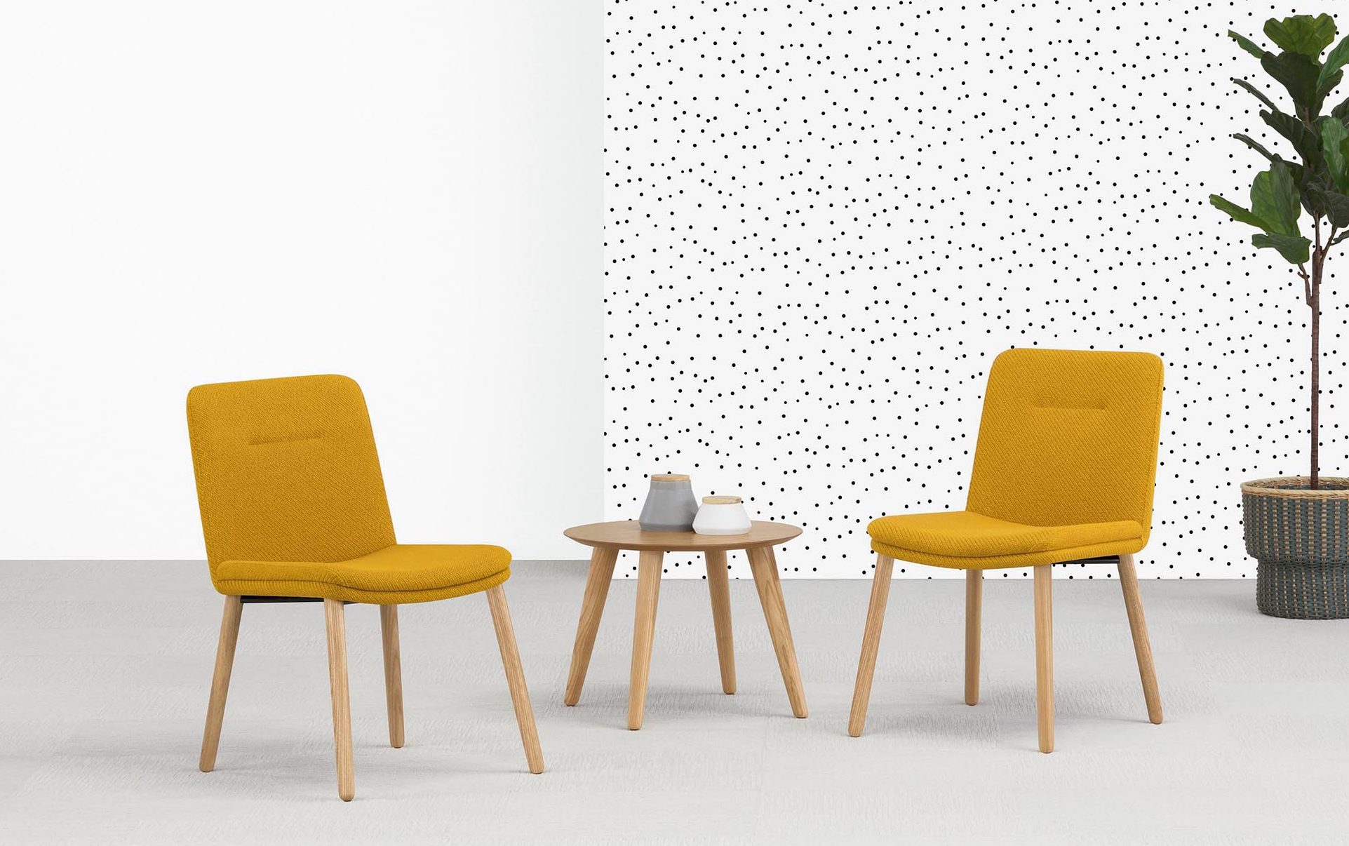 Hado Guest Chairs and Occasional Table