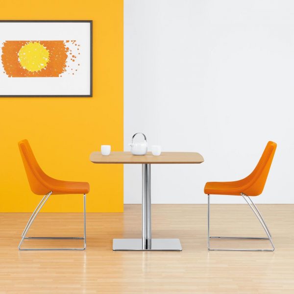 Skyline Meeting Table, Square Top, with Chirp Guest Chairs
