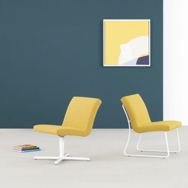 Cielo Lounge Chairs, Swivel and Sled Bases